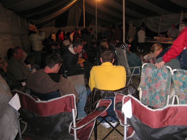 Tent's back up!